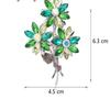 Mode Minimalistisk Strass Kristall Blomma Brosch För Kvinnor Kläder Smycken Accessoarer