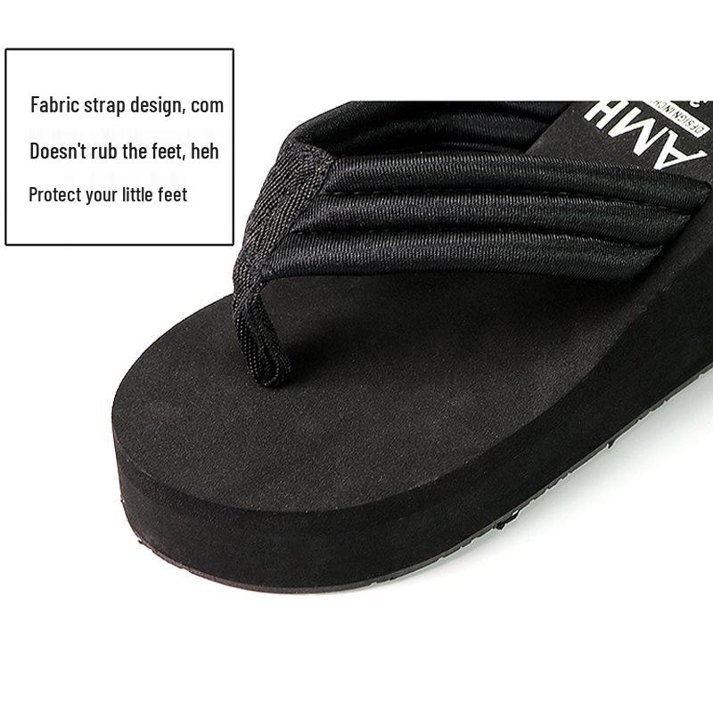 2022 Women's Summer Fashion High Heel Platform Flip Flops - Thick Sole, Non-Slip