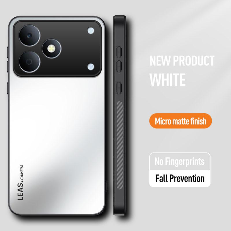 

EUCAGR For Realme Note 80 Luxury ShockProof AG Frosted Soft TPU+PC Matte Back Cover For Realme Note80 Phone Case Coque Realme Note 80 білий