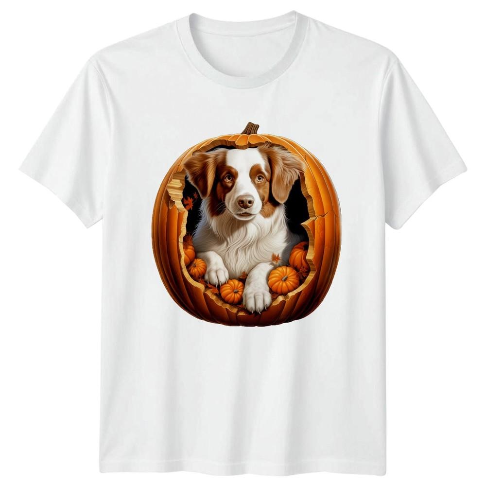 Halloween Dog In Pumpkin TShirt Australian Shepherd Dogs Halloween Gift For Him S