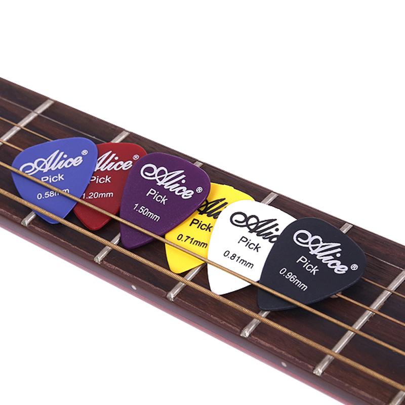 Gitaarplectrums met Opbergdoosje ABS Plectrums voor Elektrische Akoestische Gitaar 6 Dikte Gitaar Plectrum Accessoires