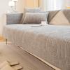 Sofa Cushion Four Seasons Universal Non-Slip Seat Cover Cloth New Light Luxury Cushion High-Grade Genuine Leather Sofa Cover