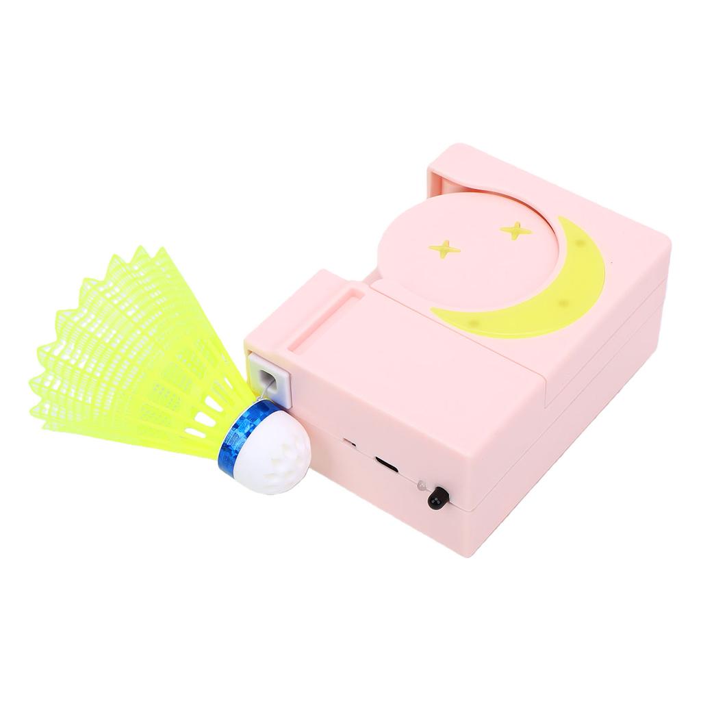 Automatic Rebound Badminton Trainer Kit Single Player Badminton Self Training Device with 6 Shuttlecocks and Remote for