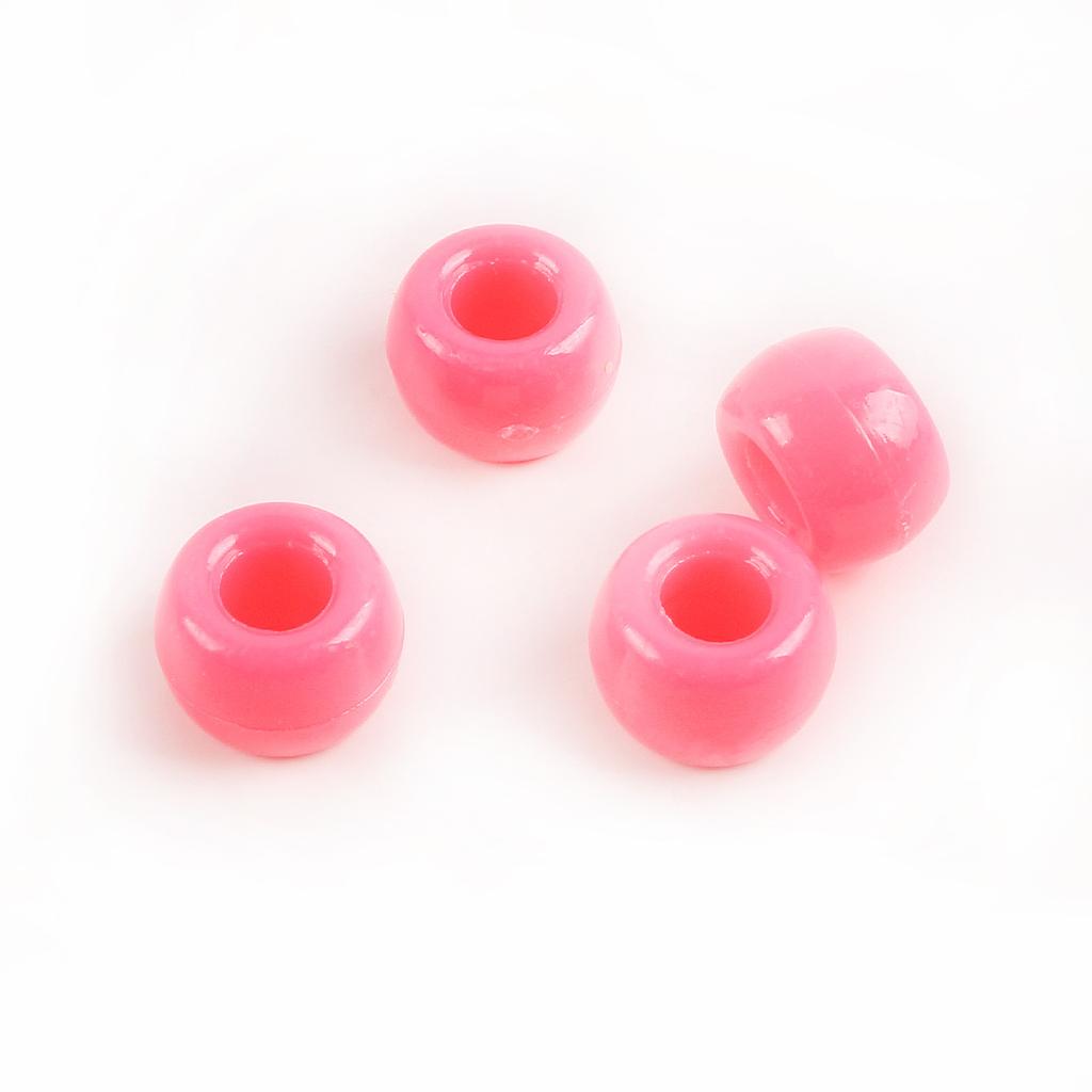 Acrylic Pony Beads Large Hole Beads Dreadlocks Solid Color Bucket Beads Diy Mobile Phone Chain Necklace Loose Beads Jewelry Accessories