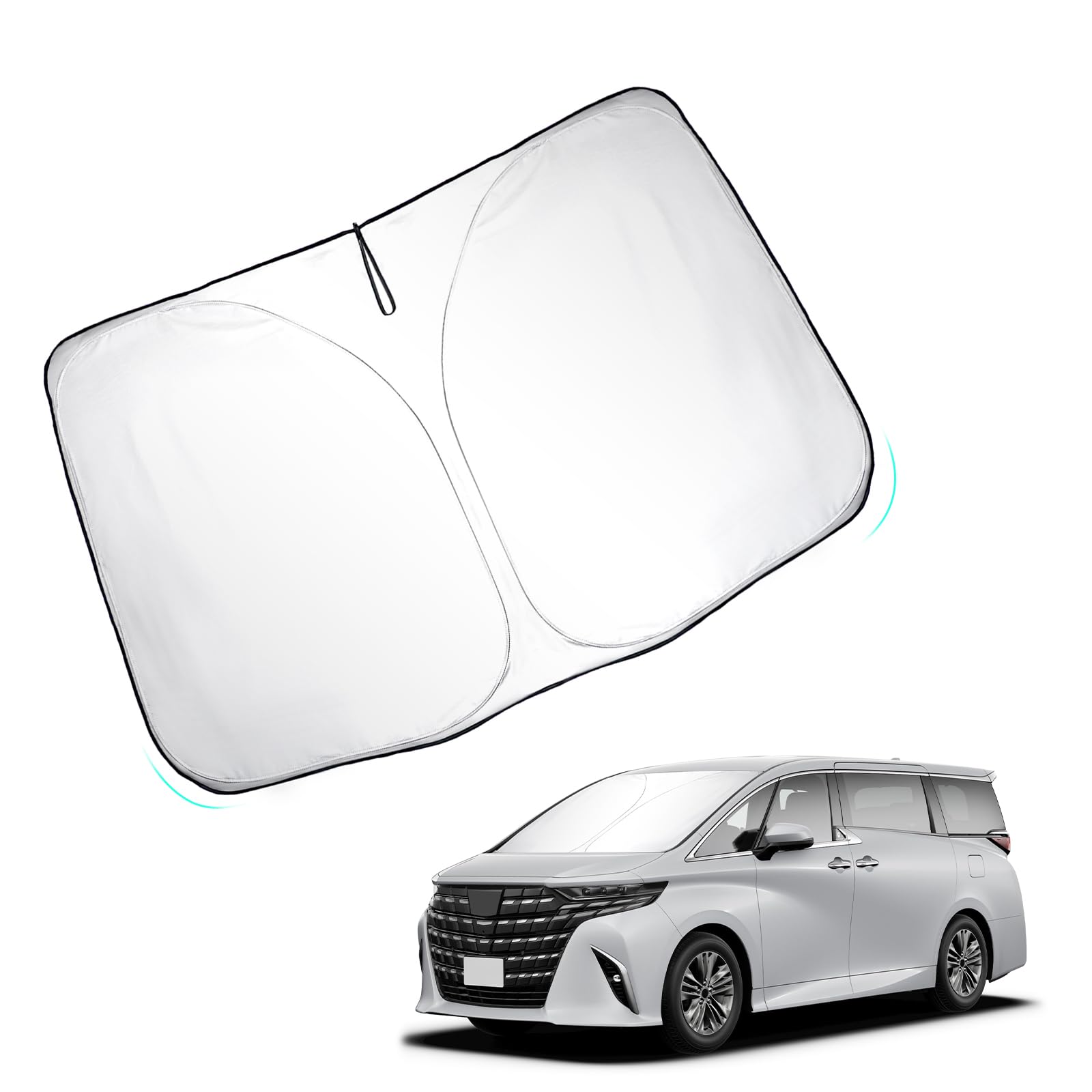 

HUAHAO Солнцезащитный козырек Toyota 40 Series Vellfire 40 Series Чехол на лобовое стекло Vellfire Автомобильный солнцезащитный козырек Защита от УФ-лучей Солнцезащитный козырек Сон в машине Лобовое стекло