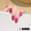 10Pcs Trendy Simple Solid Color Cat Eye Nail Art Fake Nails Long Lasting Fake Nails For Women Daily Office Party Manicure