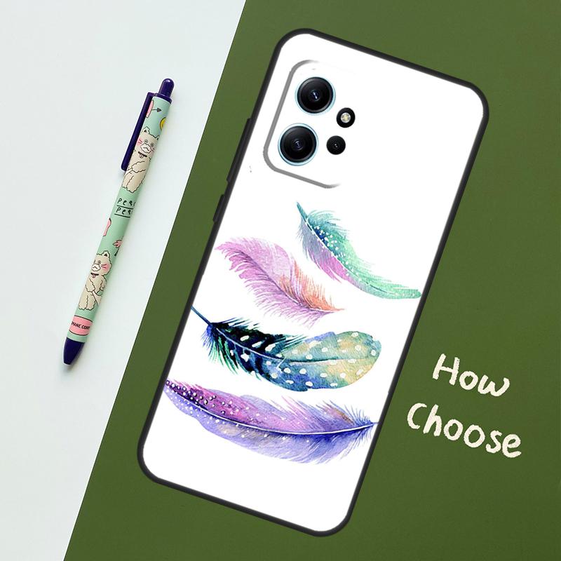 Feather Case For Xiaomi Redmi Note 14 Pro 13 9 10 11 12 12S Cover For Redmi 15C 15 13C 12C 14C 10C