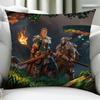 Game VValheim Mistlands cushion cover Birthday Anniversary Gifts Double Sided Printed Zipper Cushion Cover Soft Skin Bedding