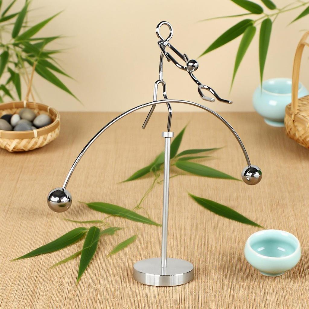 Balancing Toys Art Balance Toy Stainless Steel Ornament Funny Decor for Desk Birthday Shelf Table Party Home Workplace Holiday