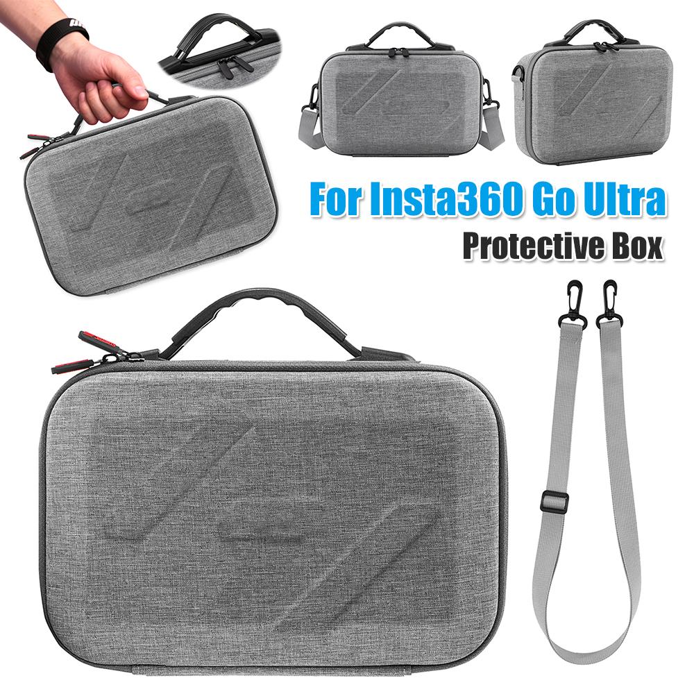 Carrying Case Portable Waterproof Thumb Camera Storage Bag Handbag Dustproof Protective Box for Insta360 Go Ultra Camera Accesso