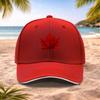 Casquette de Baseball Feuille d'Érable Rouge Chapeau Mode Unisexe pour Mariages Fêtes Festivals de Musique Photographie en Plein Air Cadeau d'Anniversaire