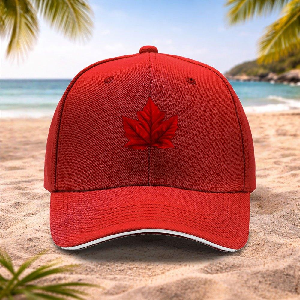 Casquette de Baseball Feuille d'Érable Rouge Chapeau Mode Unisexe pour Mariages Fêtes Festivals de Musique Photographie en Plein Air Cadeau d'Anniversaire