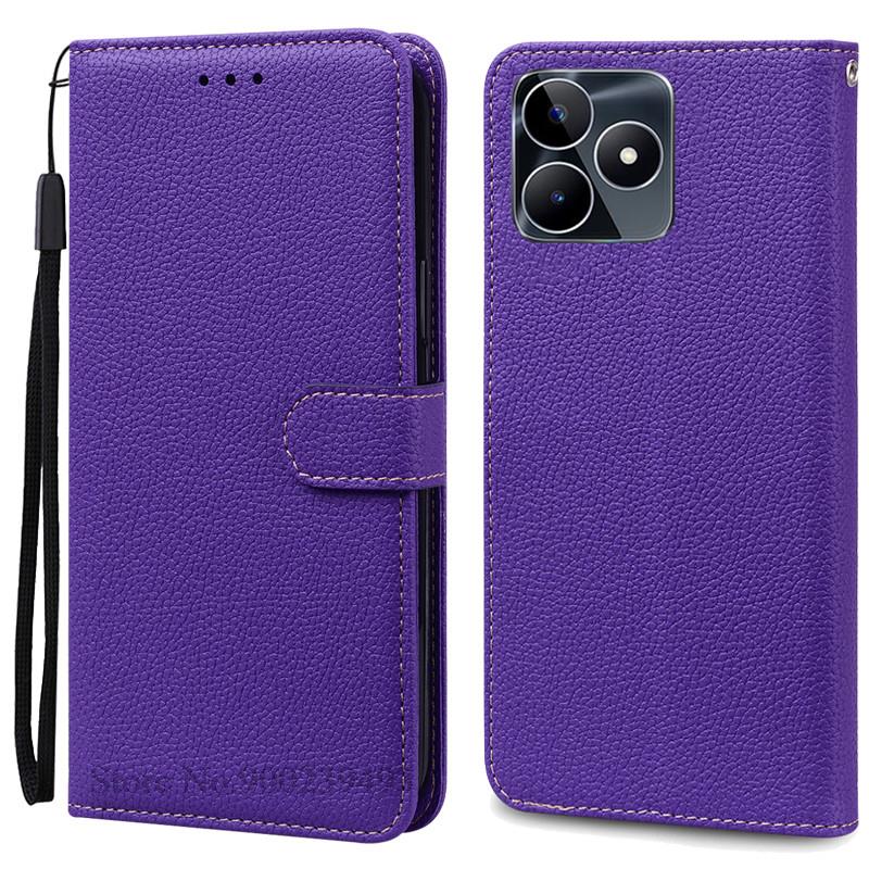 Pouzdro peněženka/flipový kryt z umělé kůže pro Realme C53, pouzdro z umělé kůže pro OPPO Realme C53 C 53, pouzdro na telefon Realme C53, pouzdro a kryt