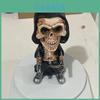 Unique Mechanical Reaper Skeleton Statue Charming Resin Home Decor Halloween Accent