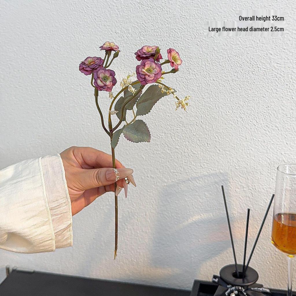 Purple Series Artificial Flowers: Elegant Decorative Floral for Home, Wedding, Model Room, and Soft Décor.