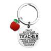 Christmas Gift For Family Friends Best Friend Apple Pendant Stainless Steel Keychain Stainless Steel Keychain for Backpack Bag Pendant