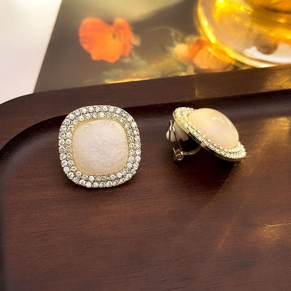 High-End Französische Dreieck Ohrclips ohne Piercing - Damen Einfache, Elegante, Luxuriöse Ohrringe