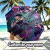 Custom Name Personalized Kpop Demon Hunter Print Umbrella, Auto Open Close, 8‑Rib Sturdy Frame, Commute Camping Hiking Use, Birthday Gift
