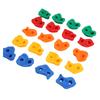 20PCS Rock Climbing Holds for Kids PE Multi Colored Climbing Rock Wall Grips with Mounting Hardware for Indoor Outdoor