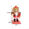 Christmas Nutcracker Figurine Ornament Set Decorative Stable Base Fine Workmanship Wood Doll