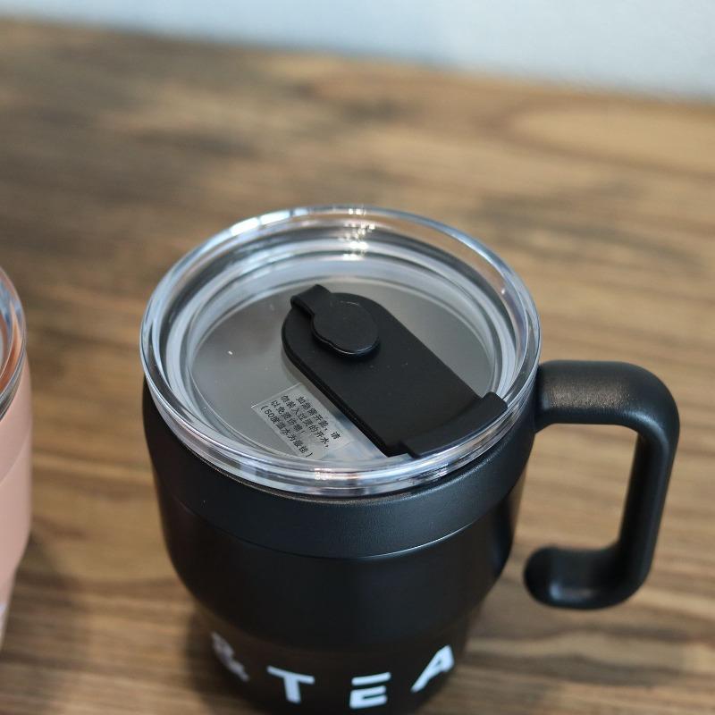 480ml 304 Stainless Steel Mug with Straw Lid Japanese Tea Cup Double Layer Coffee Cup Milk Cup Thermos Mug Outdoor Bottle