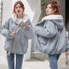 Women's Autumn/Winter Fleece-Lined Thickened Korean-Style Loose, Versatile, Casual and Stylish Lamb Wool Student Cotton Coat