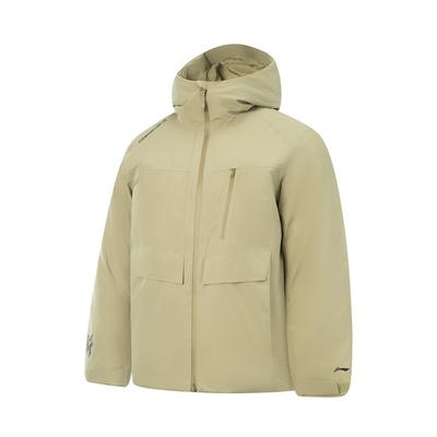 Li Ning Outdoor CF Waterproof Warm Windproof Durable Down Jacket Unisex Jacket Brown AYMV159-6