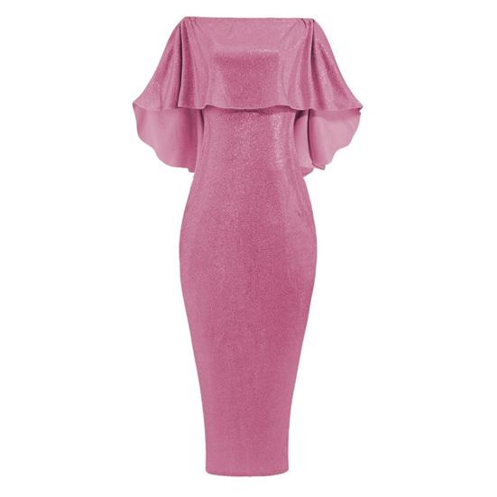 Chic Party Dress Ruffle Shawl High-Waist Dressing Up