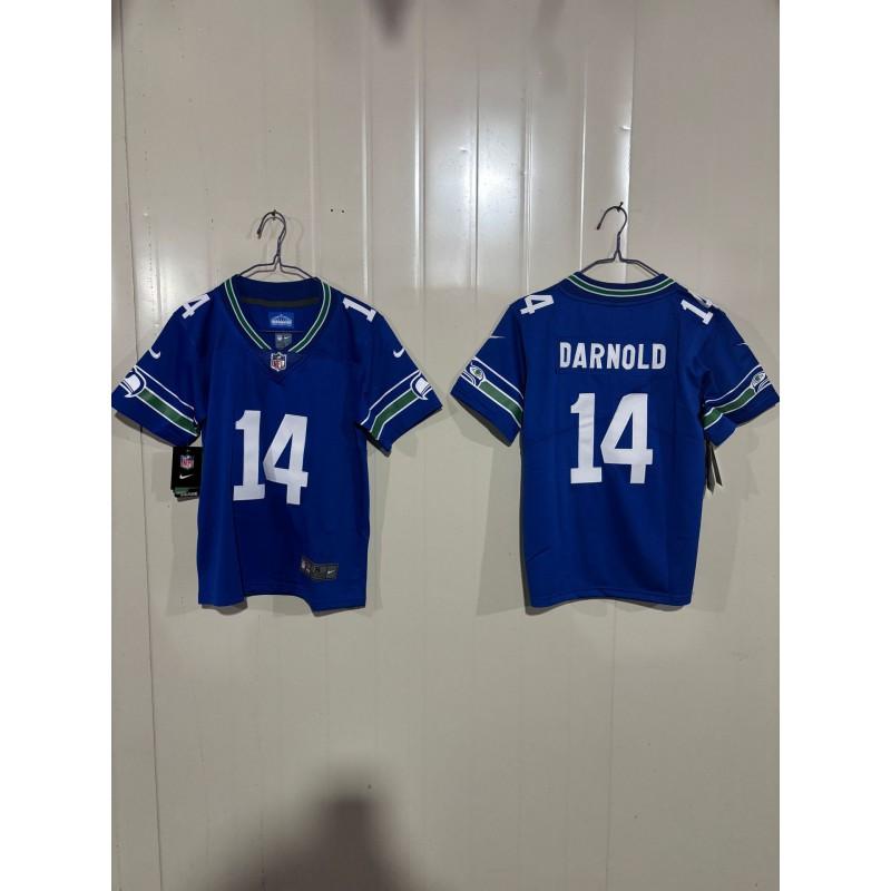 Kids Seattle Seahawks Fan Apparel Cotton Blend Embroidered Team Jersey Rugby Sports Fans