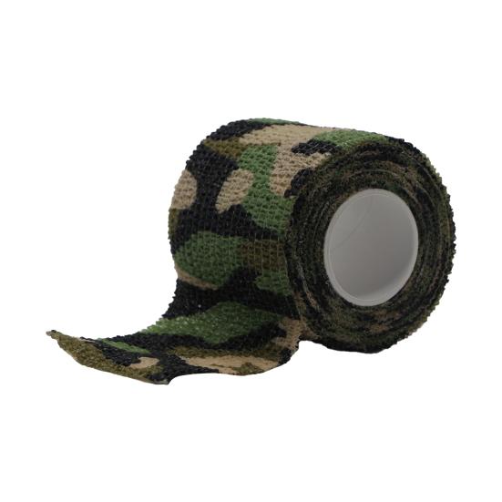 1 Roll Camouflage Tape Anti-scratches Self-Adhesive Widely Applied Military Camo Stretch Bandage Tape