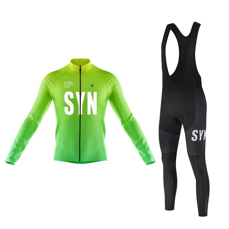 2026 Selling Autumn and Winter Bicycle Jersey Long Sleeved Cycling Suit Set Bicycle Bib Men's Professional Team Racing Suit