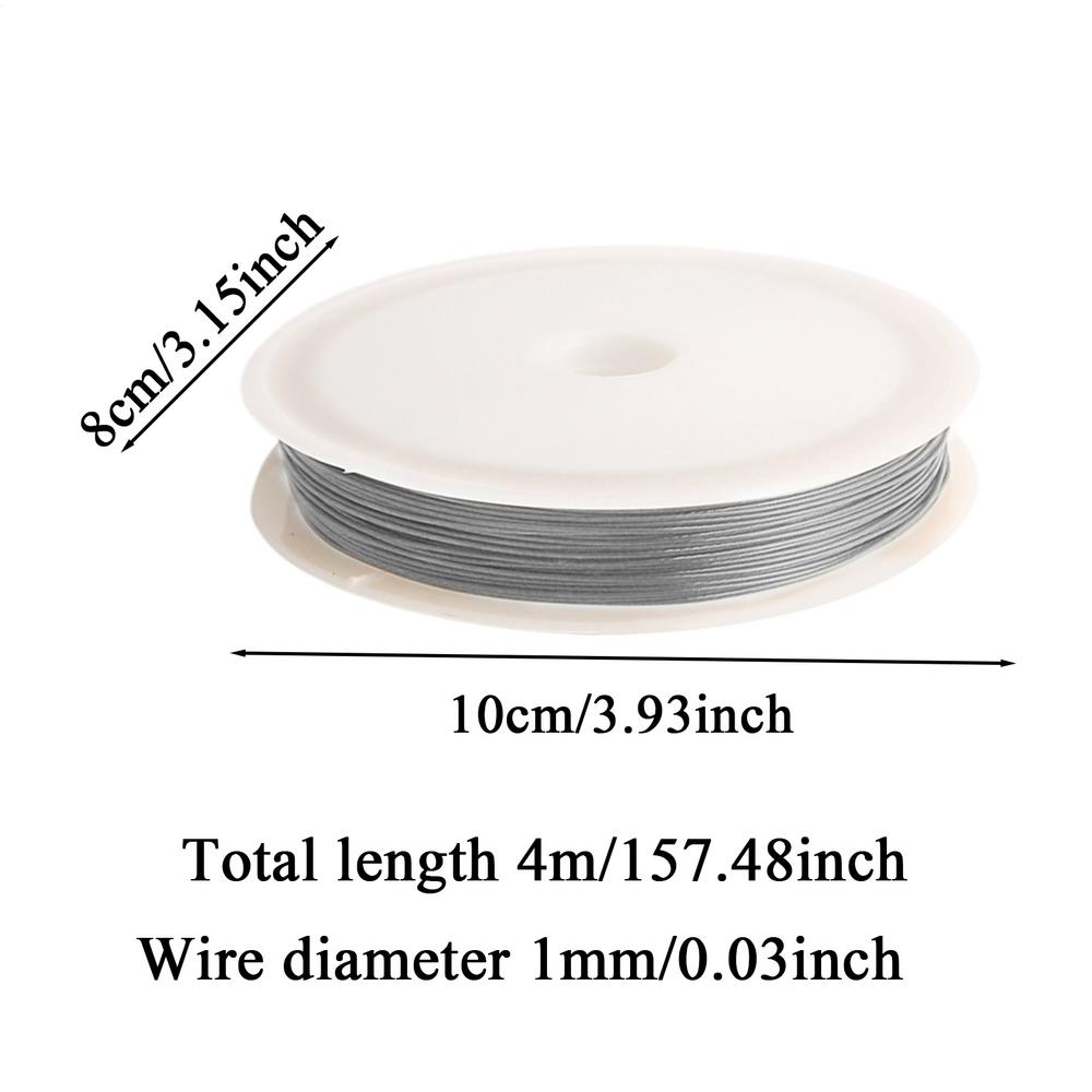 Flexible Beading Wire Stainless Steel Thin Beading Wire  Thread Stringing Cord For Women Bracelet Men Beginner Handicraft