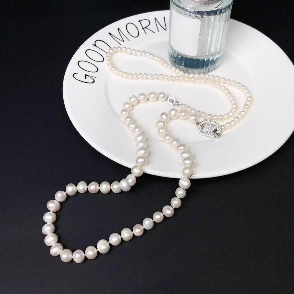 Double Layer Versatile Women's Fashion Necklace with Natural Freshwater Pearls
