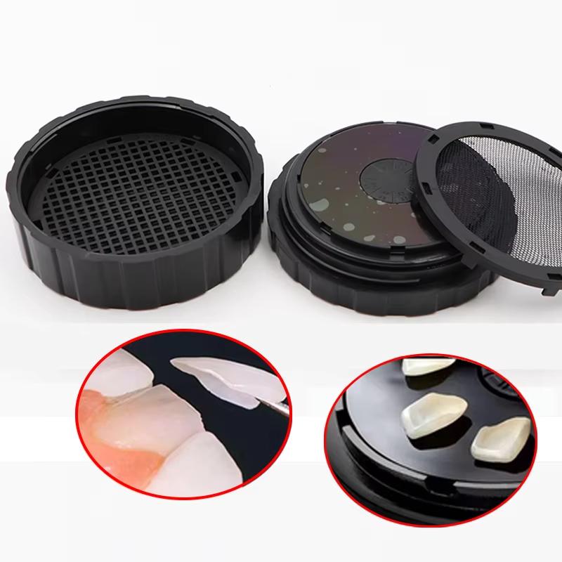 Scatola di risciacquo per faccette dentali Scatola di risciacquo per faccette in porcellana Sterilizzare Flush Etching Custodia di stoccaggio Accessor