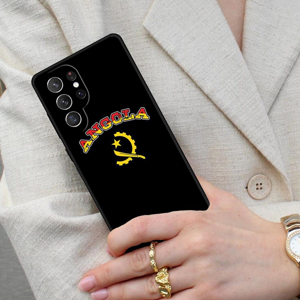 Angola flag Patterned Cell Phone Case for Samsung Galaxy S26 Ultra S25 S24 S23 S22 S21 S20 Note10 Cover