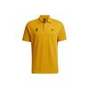 Wuji Series Logo-Print Einfarbiges Sport-Poloshirt Herren Tops Gold H39321