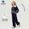 Navigare Girl's Casual Collared Sweatshirt