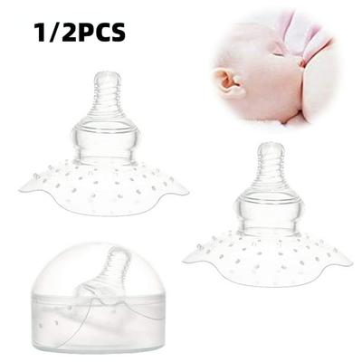 1/2pcs Anti Bite Nipple Protective Silicone Nipple Protector Breastfeed Mother Protect Shields Milk Cover Breast Feed Auxiliary Nipple