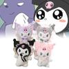 Adorable Cute Sanrio Lolita Kuromi Plush Toy Doll Soft Bag Charm Keychain