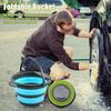 4L Multifunktionaler Faltbarer Eimer Tragbarer Faltbarer Eimer Camping Faltbarer Silikoneimer Outdoor Reise Autowäsche Angeln