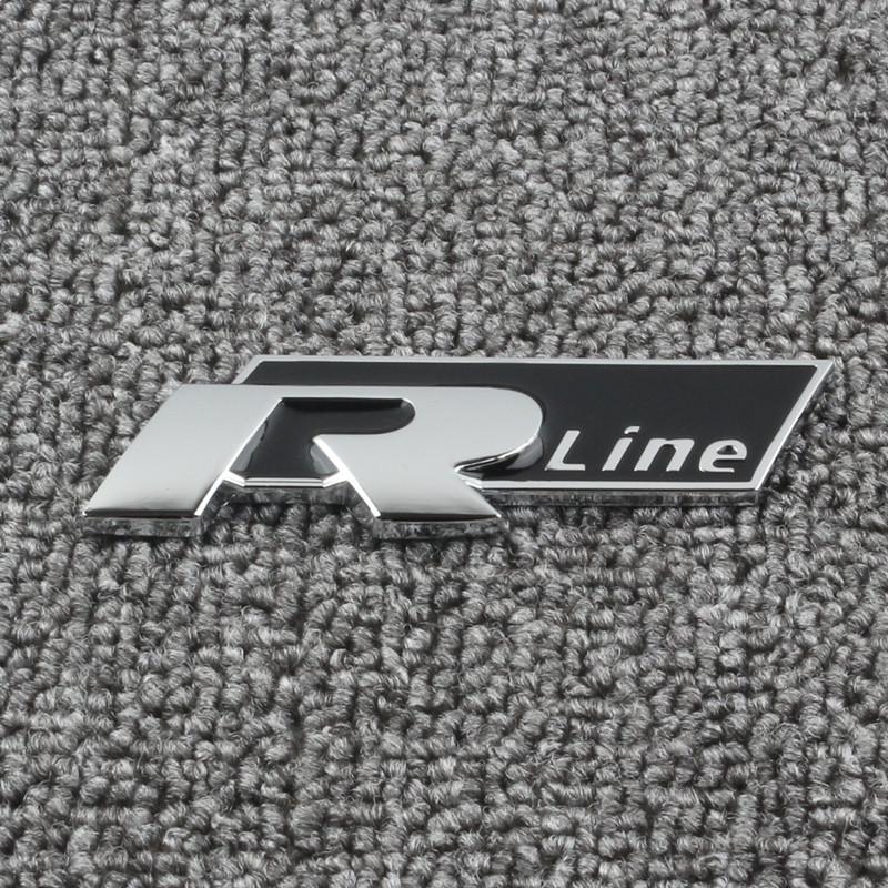 Compatible R Line Logo Sticker for Volkswagen Golf, CC, Scirocco, Magotan, Sagitar, and Polo - Rear Emblem/Grille Badge