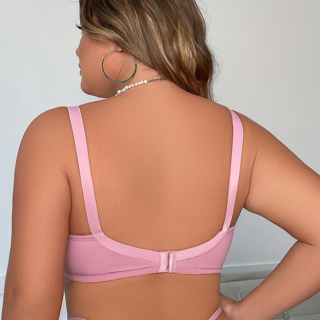 New European and American Ultra-thin Double-breasted Steel Ring Lace Underwear Adjustable Large Size Bra