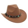 Nitat Västerländsk Cowboy Filt Fedora Hatt