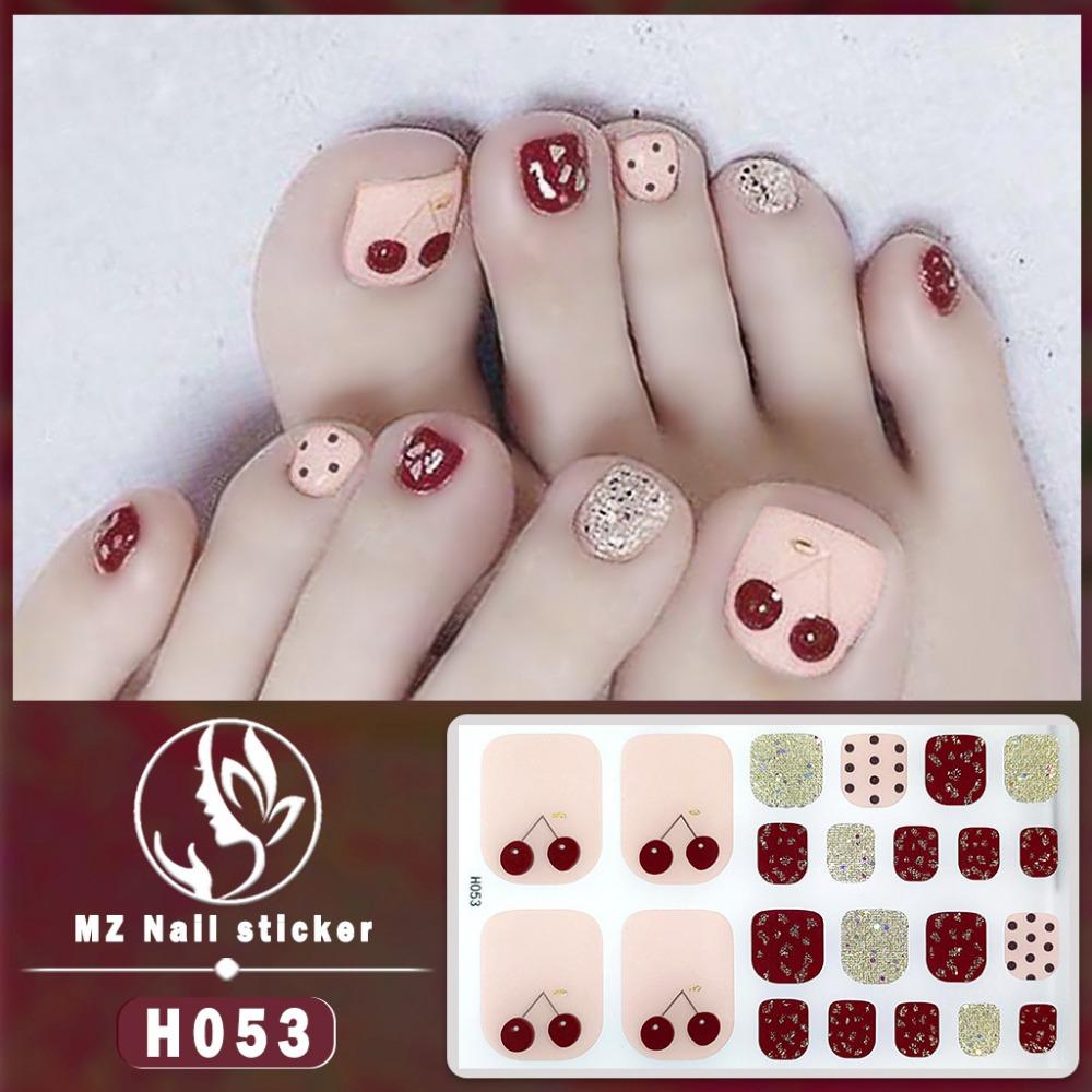 Fake Nails Toenail Sticker 3D Imitation Diamond Manicure Patch Waterproof and Long-lasting Whitening Toenail Sticker Wholesale