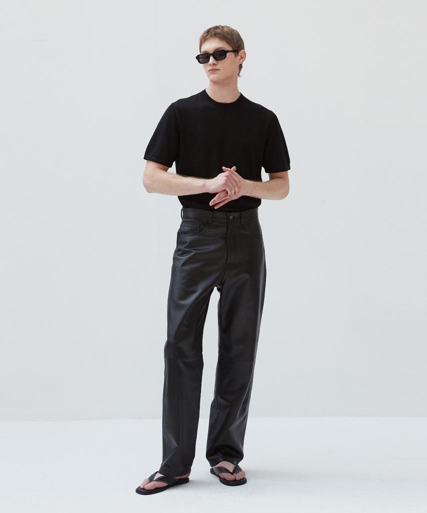 Beleudemaleu Italian Napa Lambskin Relaxed Fit Pants