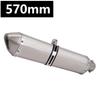 Hexagonal Stainless Steel Motorcycle Muffler for 51mm Exhaust - Easy Non-Destructive Installation
