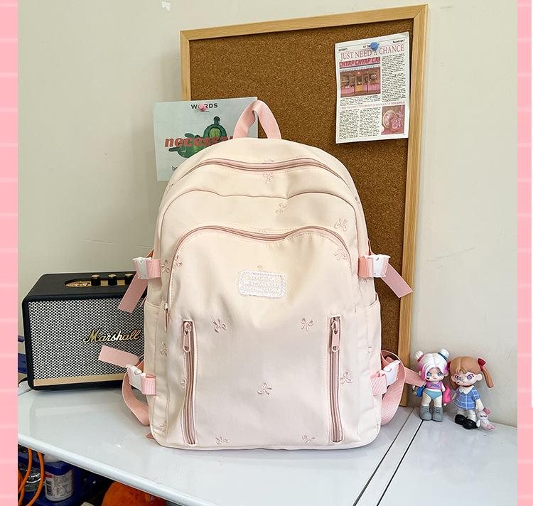 

Женский рюкзак в стиле Мори - Мода Харадзюку 2025: Простой, Универсальный Школьный Рюкзак и Дорожная Сумка