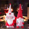 Valentines Day Gnome Plush Doll Decorations Mr and Mrs Handmake Ornament for Valentine's Day
