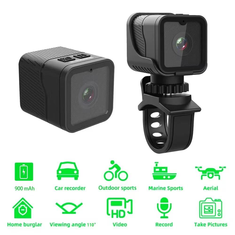 Mini Camera 1080P HD Videorecorder Outdoor Sport Camera Portable Bicycle Camera Outdoor Action Camera Motorcycle Camera Recorder