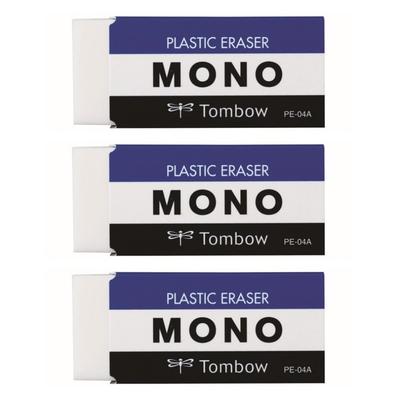 Gomma Tombow Mono PE04 Misura Standard per Giovani Studenti (Confezione da 3 / Confezione da 9) Perfetto per l'uso elementare JCA-311